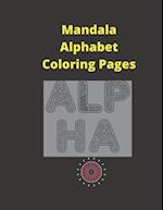 Mandala Alphabet Coloring Pages