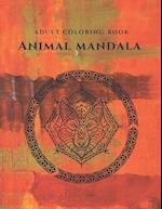 Animals Mandala: Adult Coloring Book 