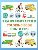 Transportation coloring Book For Kids