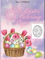 Adults Easter Eggs Coloring Pages