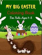 MY BIG EASTER Coloring Book For Kids Ages 4-8