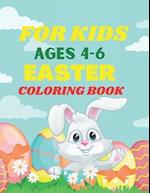 For Kids Ages 4-6 Easter Coloring Book