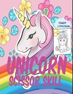 Unicorn Scissor Skill : Coloring And Activity Book For Kids. 