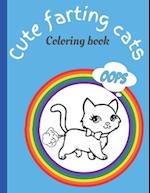 Cute farting cat coloring book