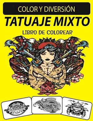 Tatuaje Mixto Libro de Colorear