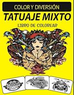 Tatuaje Mixto Libro de Colorear