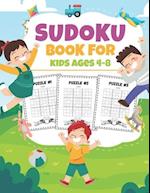 Sudoku Book For Kids Ages 4-8: Easy Sudoku Puzzles Activity Books for Children Age 4, 5, 6, 8 - With Solutions (Sudoku Puzzle Books for Kids) 