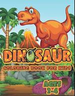 Dinosaur Coloring Book For Kids Ages 2-4