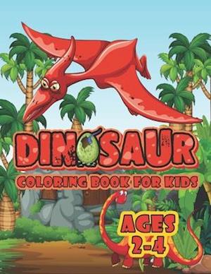 Dinosaur Coloring Book For Kids Ages 2-4