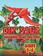 Dinosaur Coloring Book For Kids Ages 2-4