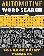 Automotive Word Search 50 Large Print Puzzles