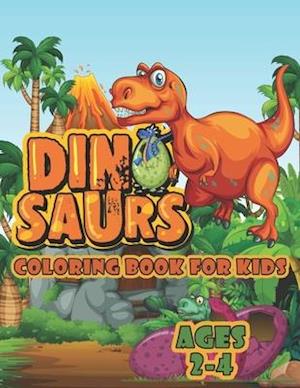 Dinosaur Coloring Book For Kids Ages 2-4