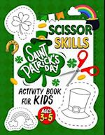 St. Patrick's Day Scissor Skills activity book for kids ages 3-5