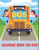 Bus Coloring Book For Kids