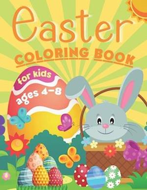 Easter Coloring Book for Kids Ages 4-8