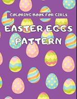 Coloring Book For Kids: Easter Eggs Pattern Party Favor Class 