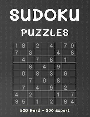 Sudoku Puzzles 300 Hard + 300 Expert : 600 Sudoku Puzzle Book for Adults with Solutions | Hard to Expert