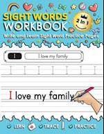 Sight Words Workbook: Write and Learn Sight Word Practice workbooks for kindergarteners 
