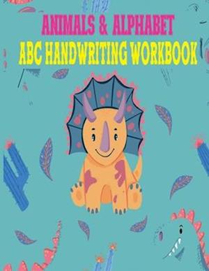 Animals & Alphabet ABC Handwriting Workbook