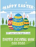 Easter Coloring Book For Kids: 50+ Unique Easter Designs to Color | Ages 4-8 | Toddlers & Children 