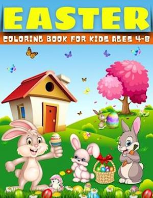 Easter Coloring Book for Kids Ages 4-8