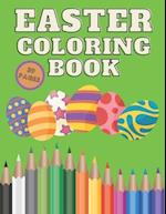 Easter Coloring Book: Spring Relaxing Colouring For Kids 2-4 Ages, Design Easter Egg, Beautiful Brand Collection Images, 39 Pages 