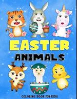 Easter Animals Coloring Book For Kids