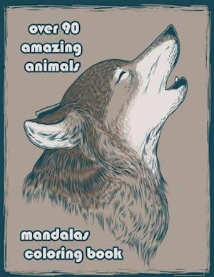 over 90 amazing animals mandalas coloring book