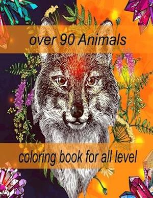 over 90 Animals coloring book for all level