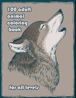100 adult animal coloring book for all levels