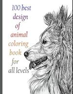 100 best design of animal coloring book for all levels