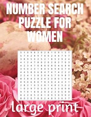 Number Search Puzzle for women