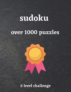 SUDOKU over 1000 puzzles 6 level challenge