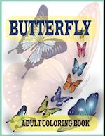Butterfly adult coloring book