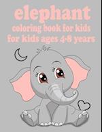 elephant coloring book for kids ages 4-8 years
