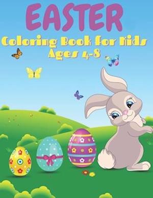 Easter Coloring Book for Kids Ages 4-8