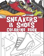 Sneakers and shoes coloring book: classic kicks and retro shoes / sneaker lovers coloring book 