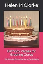 Birthday Verses for Greeting Cards
