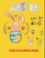 Easter kids colouring book