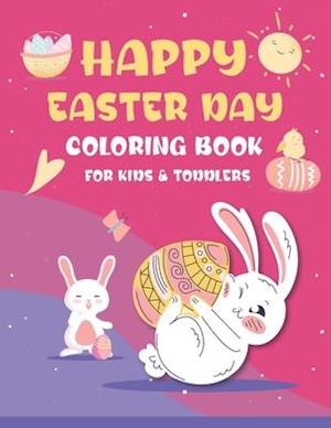 Happy Easter Day Coloring Book for Kids & Toddlers