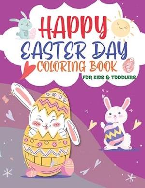 Happy Easter Day Coloring Book for Kids & Toddlers