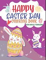 Happy Easter Day Coloring Book for Kids & Toddlers