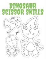 Dinosaur Scissor Skills: Fun Coloring And Practice Cutting For Preschool Toddlers Ages 3-12 And Up 