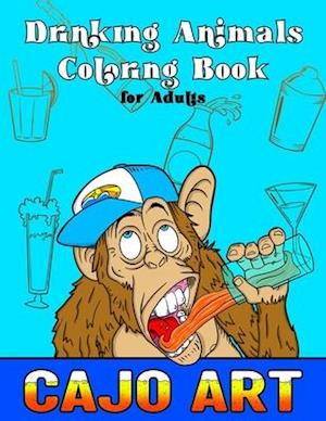 Drinking Animals Coloring Book for Adults