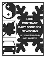 Baby Visual Stimulation - High Contrast Baby Book for Newborns - Shapes and Objects: Sensory Book for Newborns 0-6 Months 