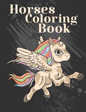 Horses Coloring Book