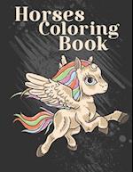 Horses Coloring Book