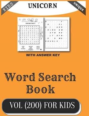 Word Search Book Vol (200) for Kids : Jumbo Word Search Puzzle Book (8.5"x11") with Fun Themes