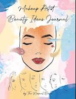 Makeup Artist Beauty Ideas Journal Book (Female & Male Faces)