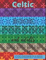 Celtic Coloring Book For Kids And Adults Easy To Hard : Beautiful Designs Inspired Cross Mandalas Relaxation 